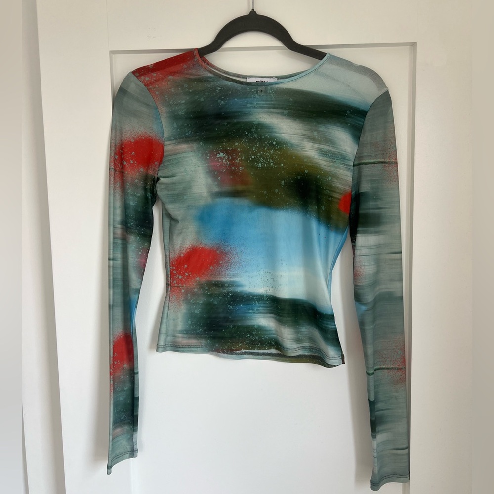 Miaou - LONG SLEEVE TEE - MOTION BLUE